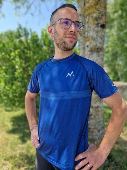 Maillot komyth running, multi sport Allure et style bleu